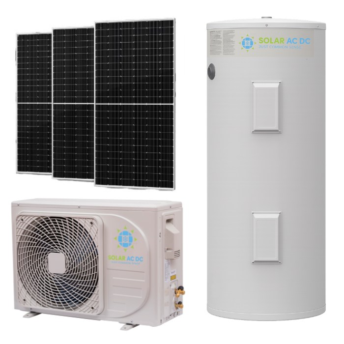 Solar heat pump hot water system